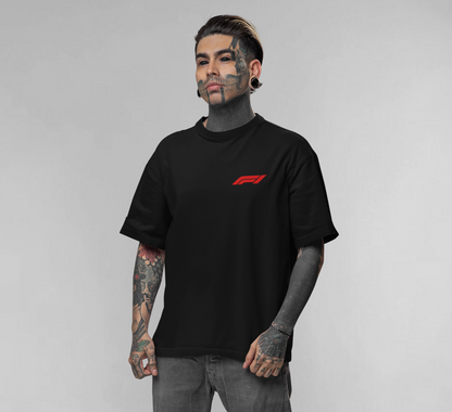2025 Formula Race Calendar Circuits (Back & pocket print) – Unisex Oversized T-Shirt