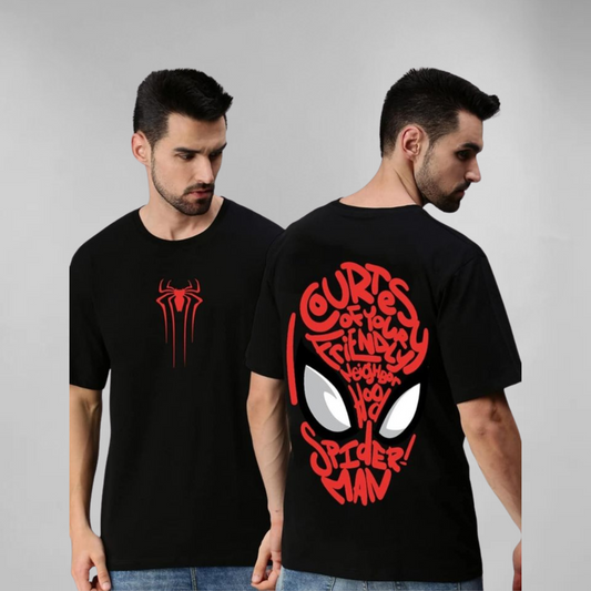 Spiderman graffiti premium unisex oversized t-shirt (Double side print)
