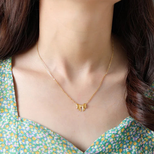 Bow Minimalist - Necklace