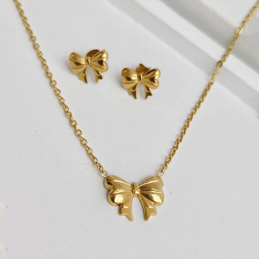 Bow Themed Jewellery - Set