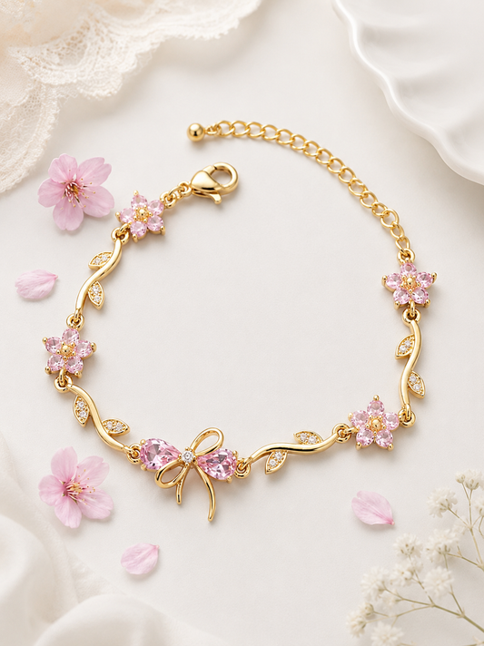 Blush Bow Bracelet