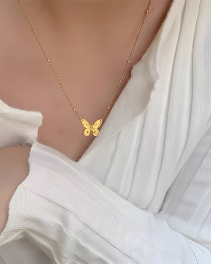 Anti Tarnish Butterfly - Necklace