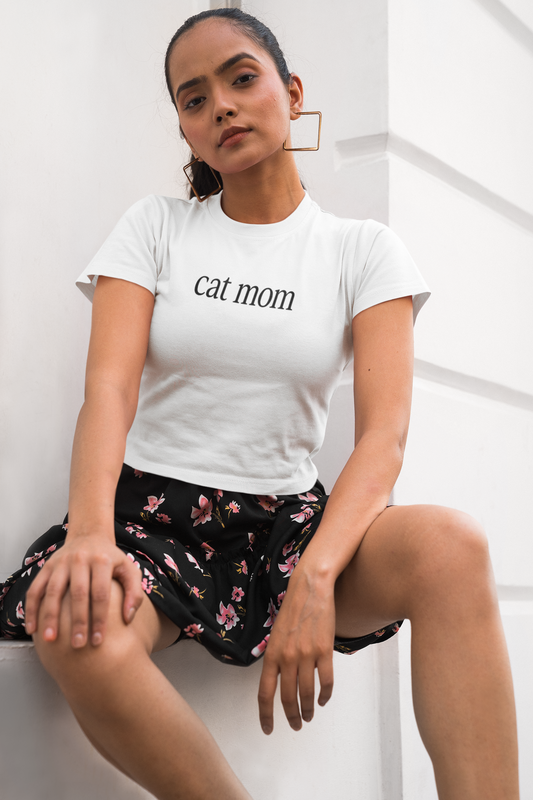 Cat Mom - Crop top
