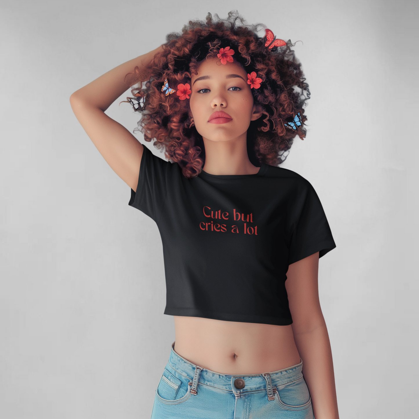Cute but cries alot crop top