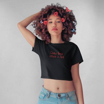Cute but cries alot crop top