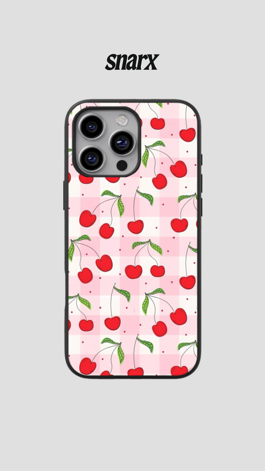 Checkered Cherry - Glass Case