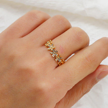 Floral Themed Adjustable - Ring