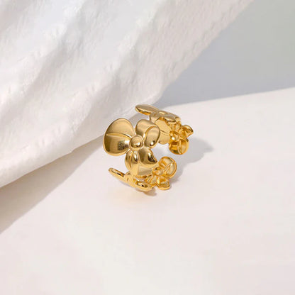 Antique Floral Adjustable Ring