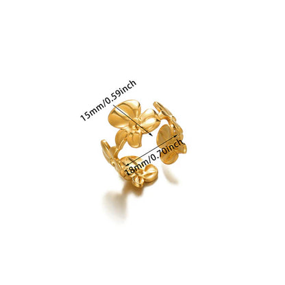 Antique Floral Adjustable Ring