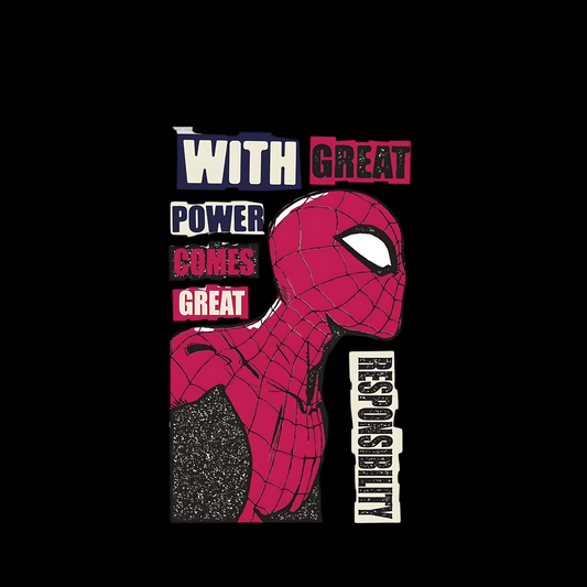 Great Power. Greater Responsibility. (marvel) unisex oversized t-shirt
