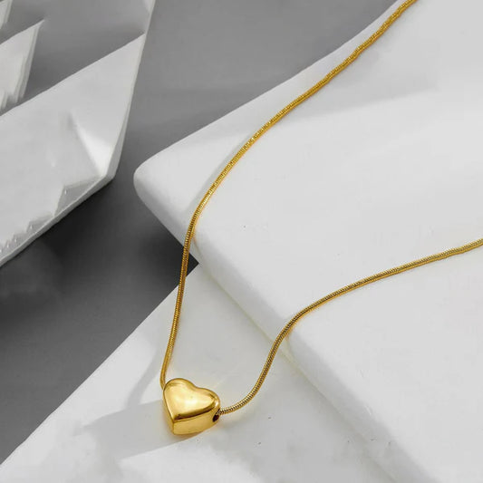 Thick Heart Themed - Necklace