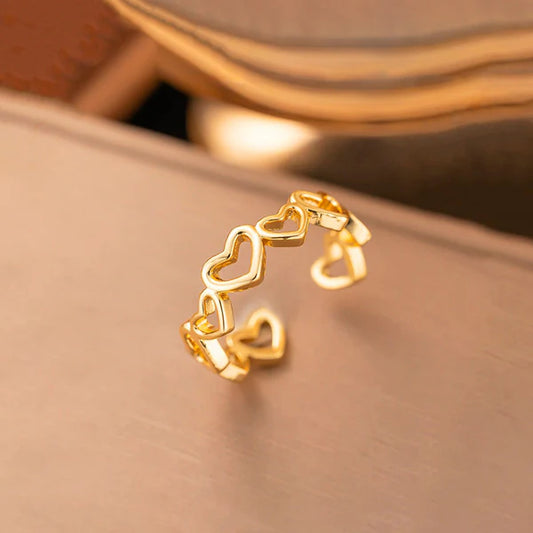 Steel Heart Themed Adjustable - Ring