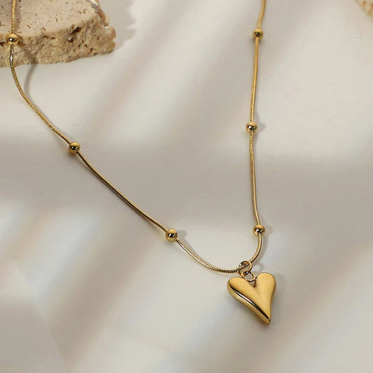 Heart Themed Gold - Necklace