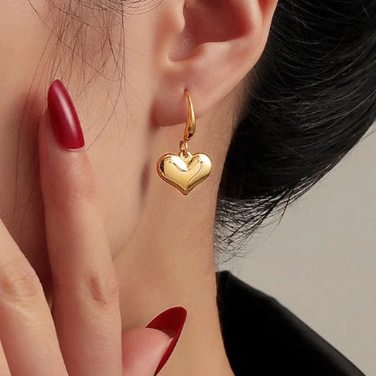 Heart Themed Drop - Earrings