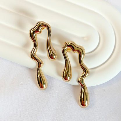 Chunky Waterdrop Irregular - Earrings