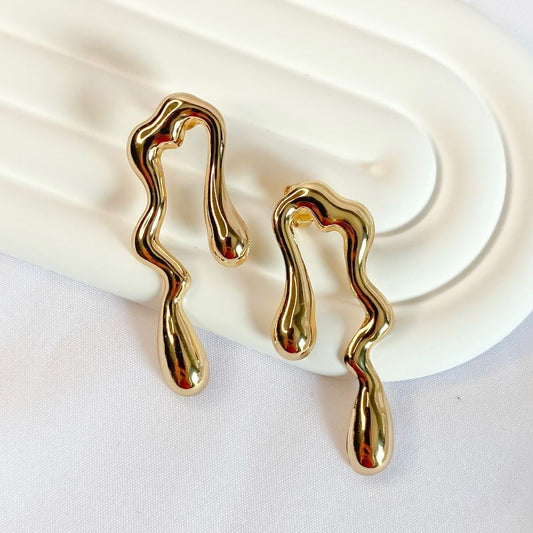 Chunky Waterdrop Irregular - Earrings
