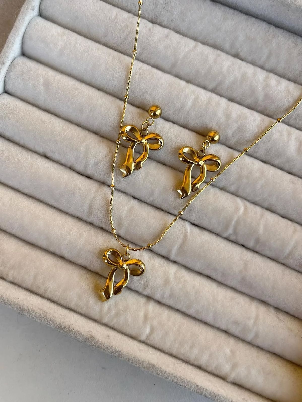 Anti Tarnish Long Bow - Set