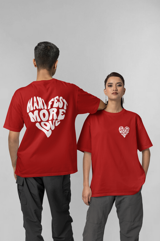 Manifest double side printed unisex oversized t-shirt