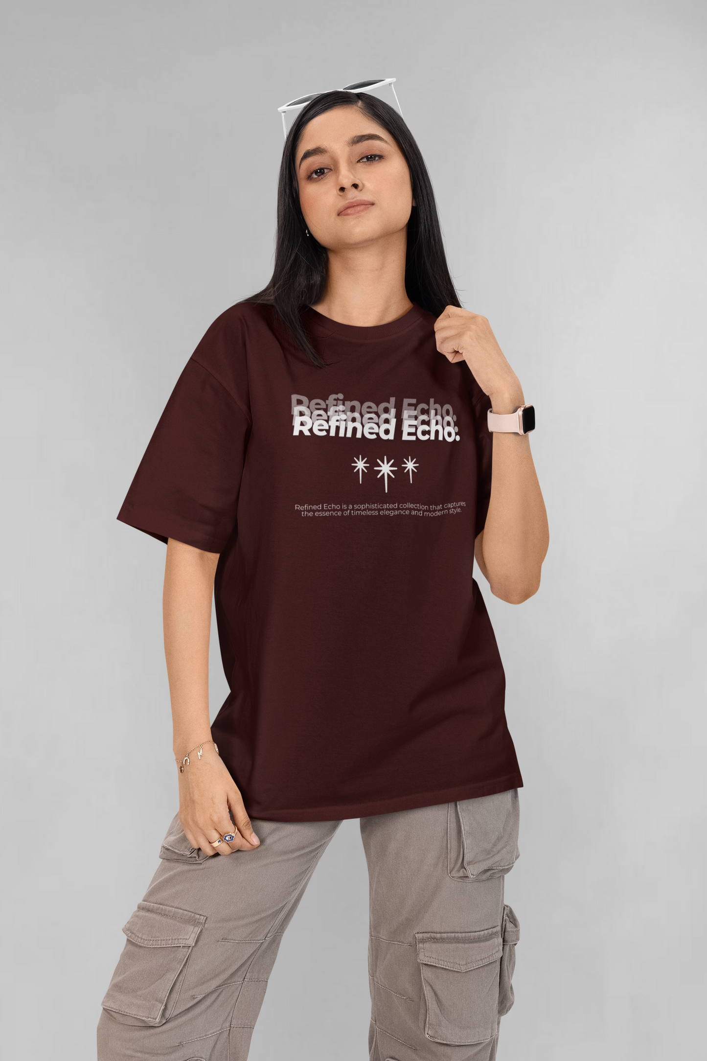 Refined echo unisex oversized t-shirt