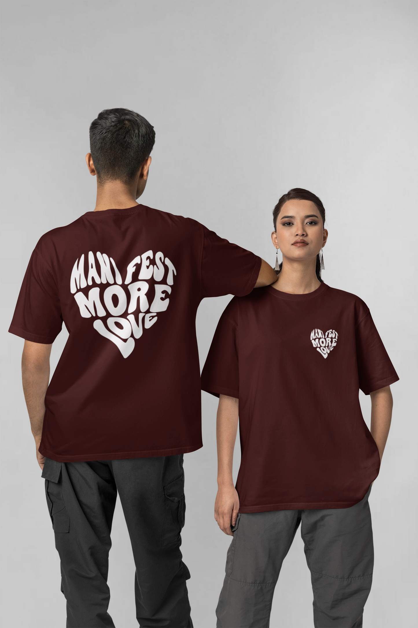 Manifest double side printed unisex oversized t-shirt
