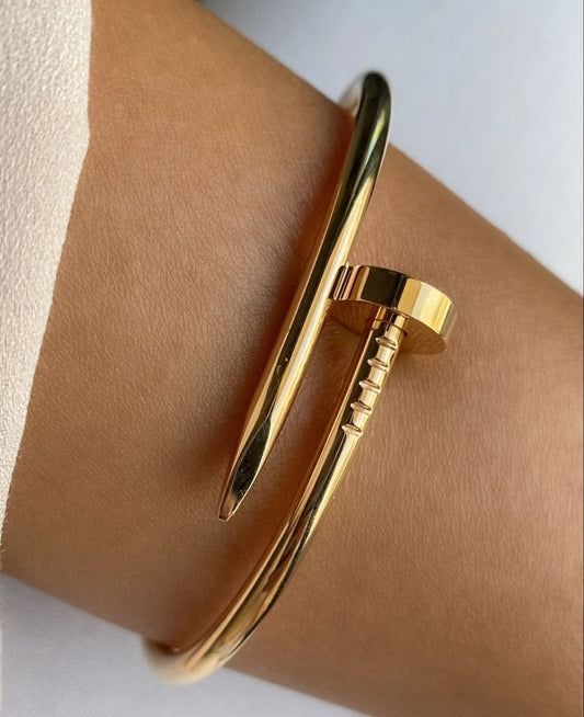Anti Tarnish Nail Bangle - Bracelet