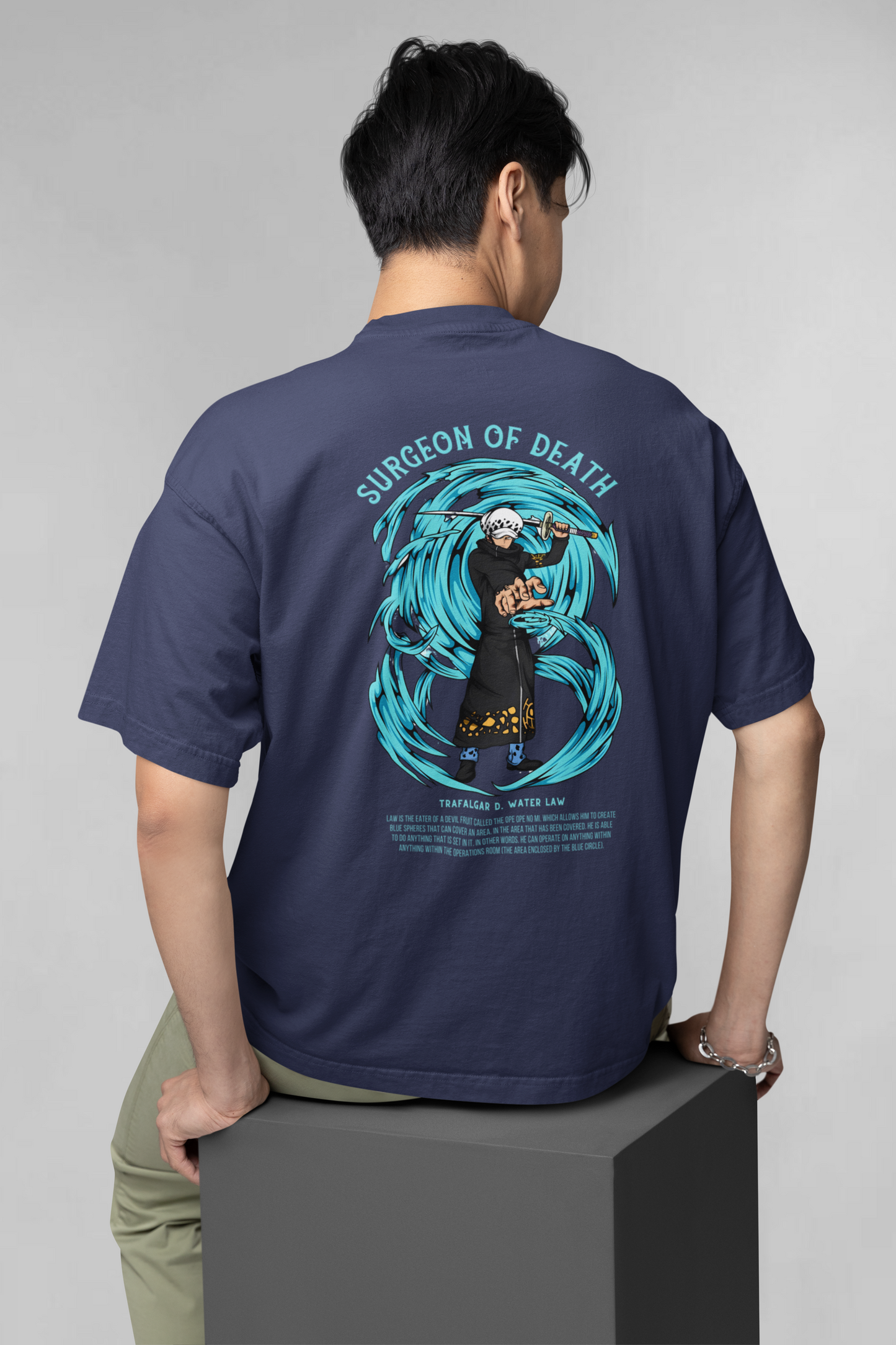 Trafal D. Water law Surgeon of Death (One Piece) Unisex Oversized T-shirt