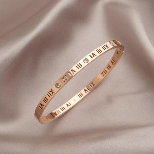 Anti Tarnish Roman Numerals - Bracelet