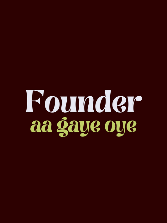 Founder aa gaye unisex oversized t-shirt