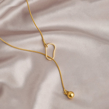 Anti Tarnish Long Lariet - Necklace