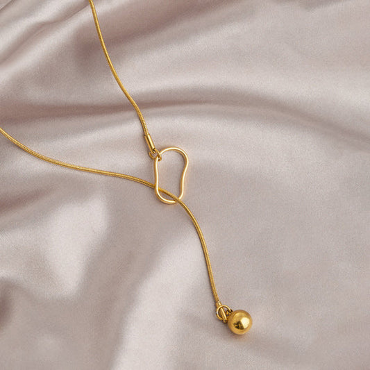 Anti Tarnish Long Lariet - Necklace