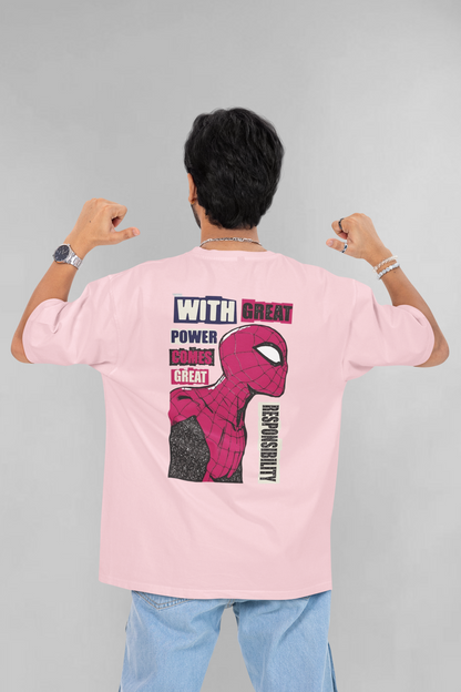 Great Power. Greater Responsibility. (marvel) unisex oversized t-shirt