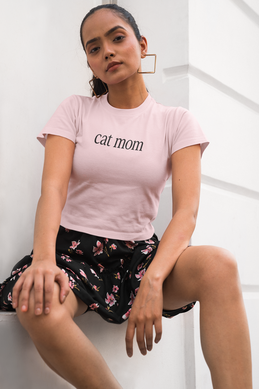 Cat Mom - Crop top