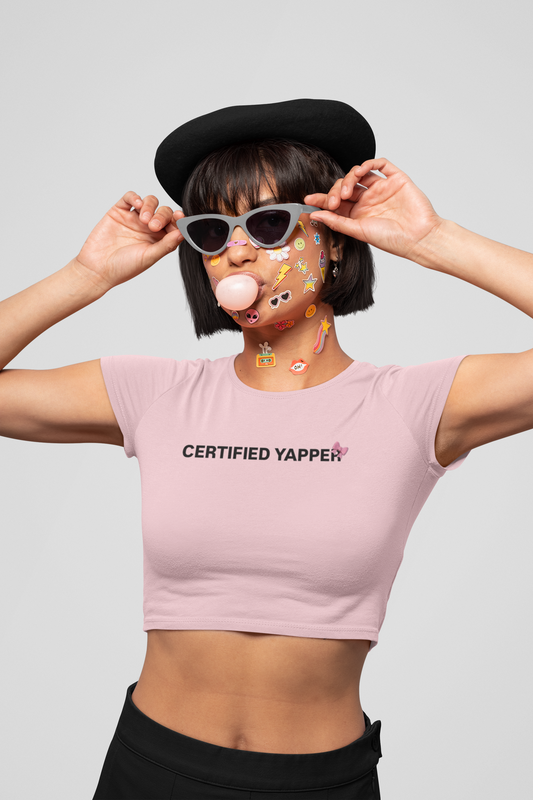 Certified yapper - Crop Top