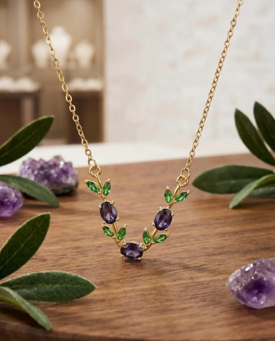 Lavender Tulip Necklace