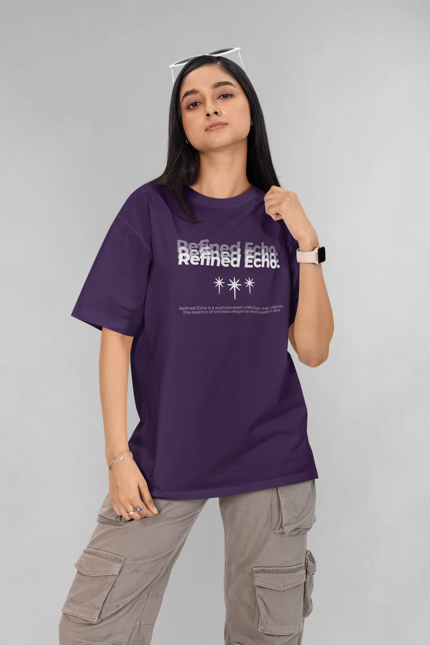 Refined echo unisex oversized t-shirt