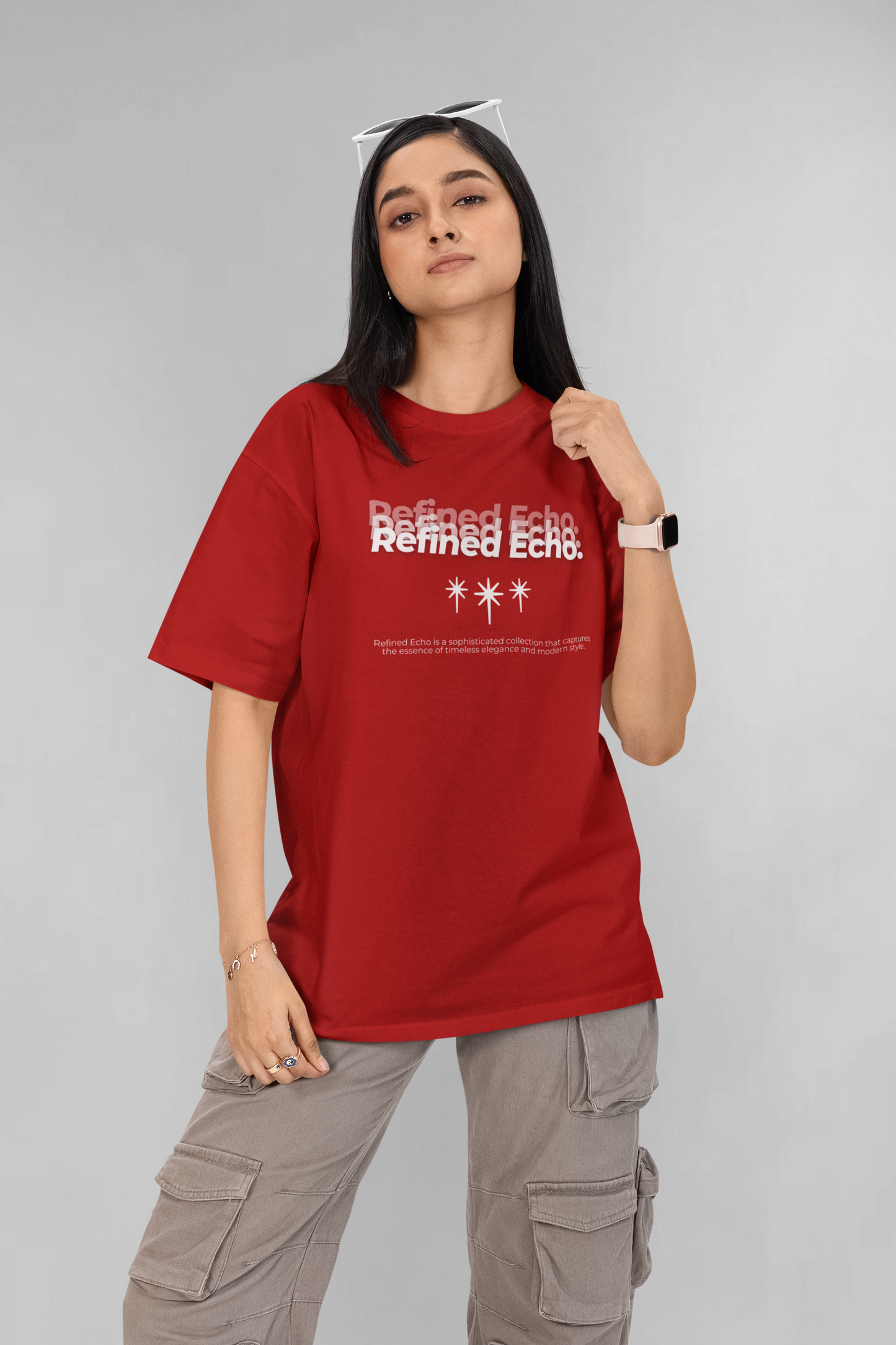 Refined echo unisex oversized t-shirt