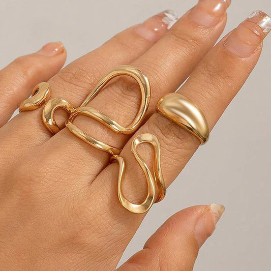 Set of 4 Stackable Finger - Rings