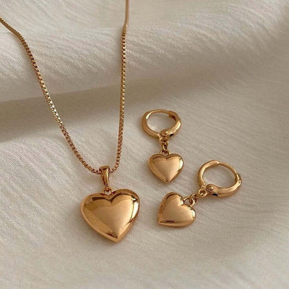 Heart Hoop Themed Jewelry - Set