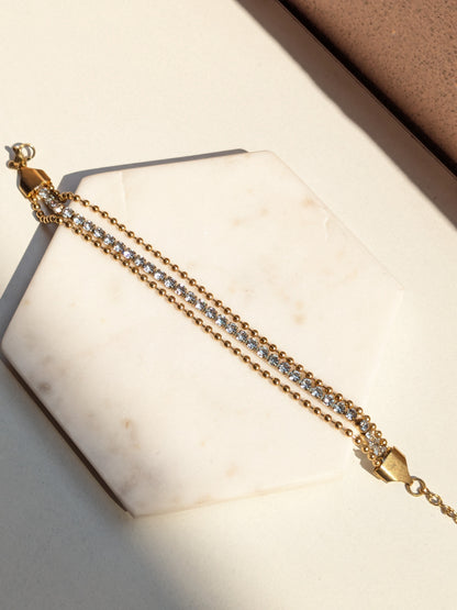 Tennis 3 layer Bracelet