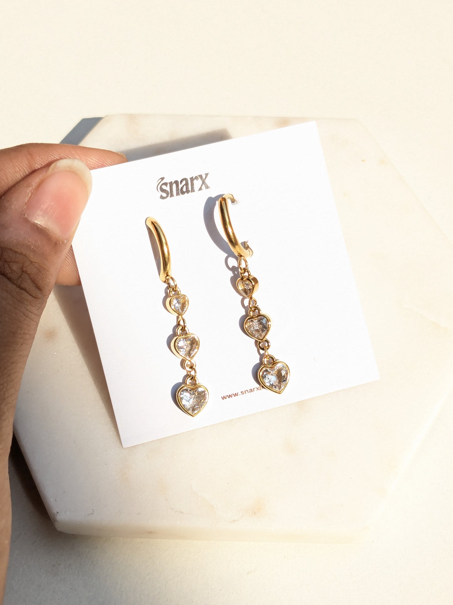 Trinity Hearts Earrings