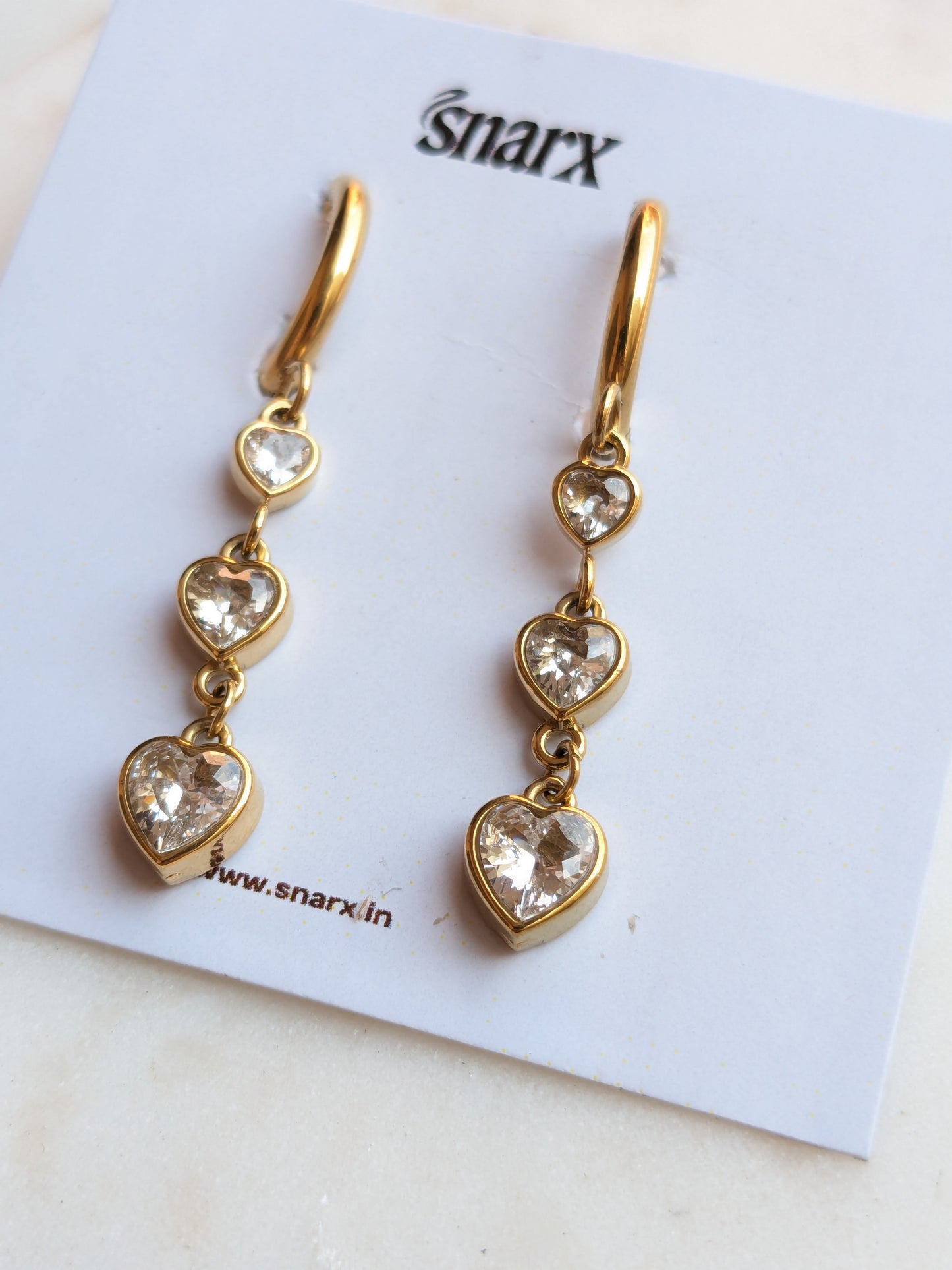 Trinity Hearts Earrings