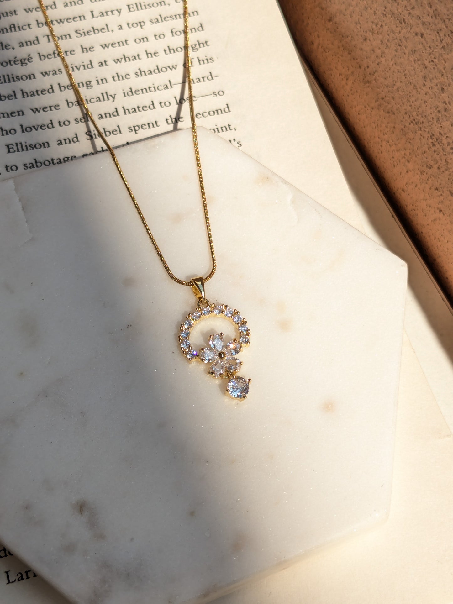 Flower Charm Necklace
