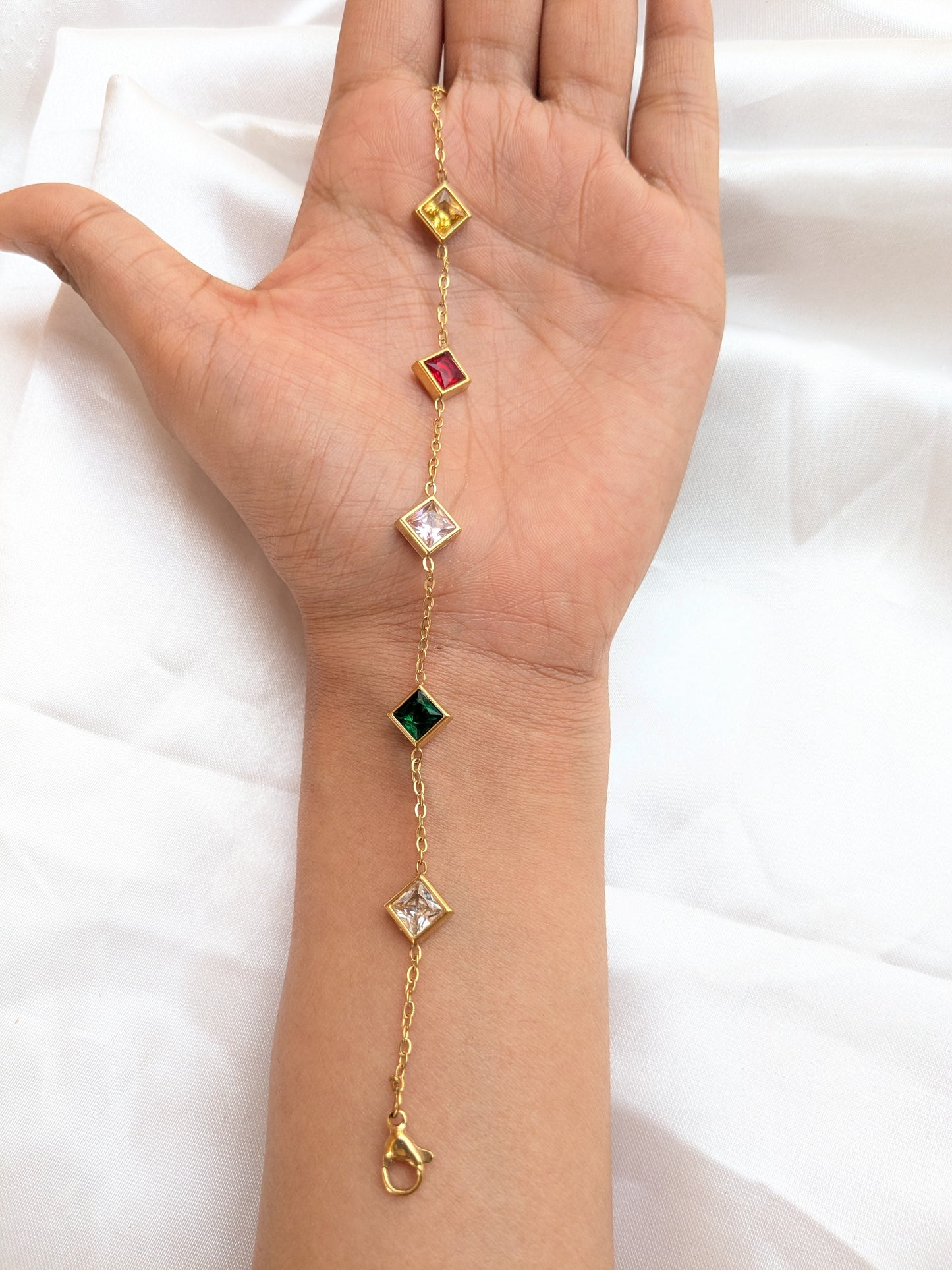 Multicolour Diamond Bracelet