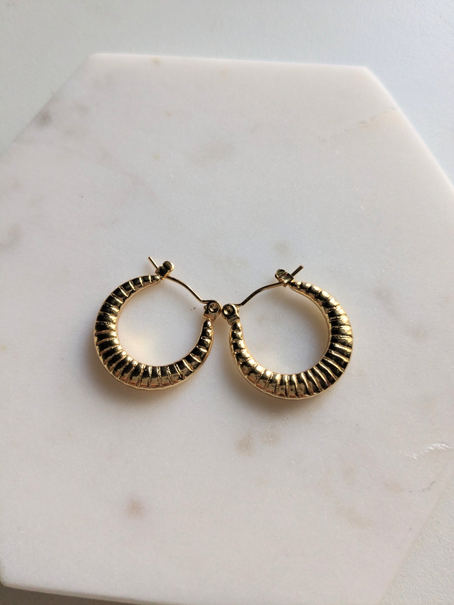 Circle Design Hoops