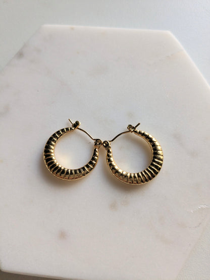 Circle Design Hoops