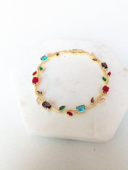 Multicolor Tulip Bracelet