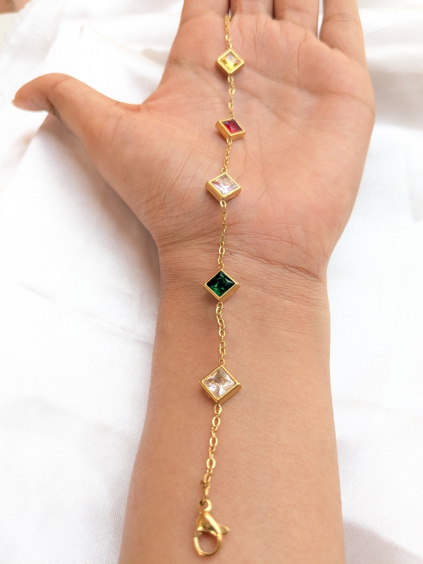 Multicolour Diamond Bracelet