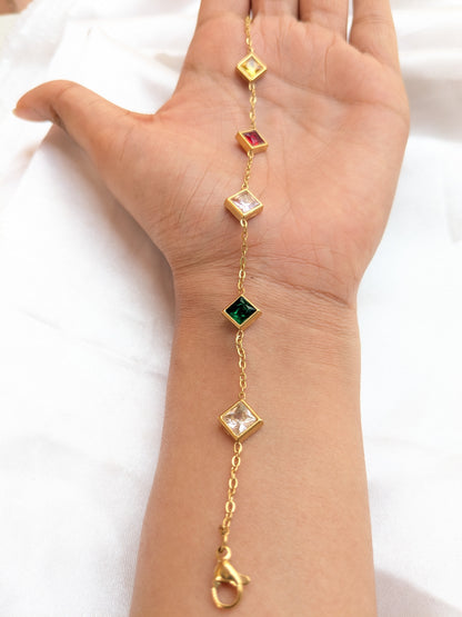 Multicolour Diamond Bracelet