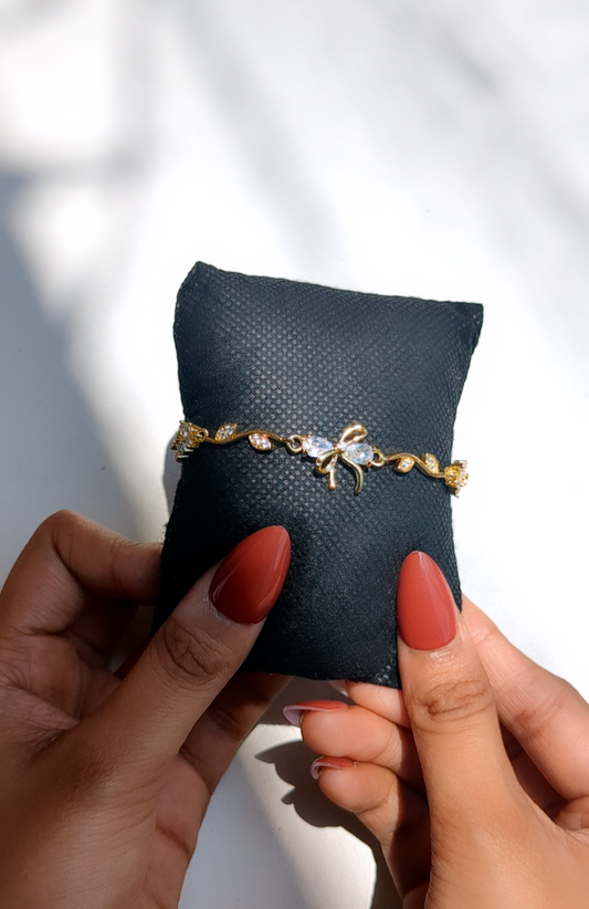 Crystal Bow Bracelet