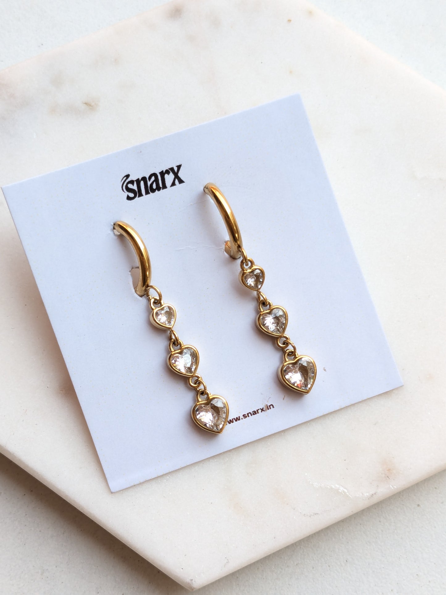 Trinity Hearts Earrings
